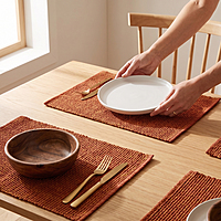 Cotton Woven Placemats | Heat Resistant