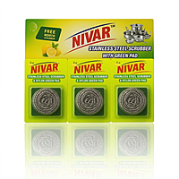 SS+Green pad scrubber - 12nos