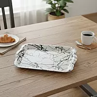 Marble Print Serving Tray