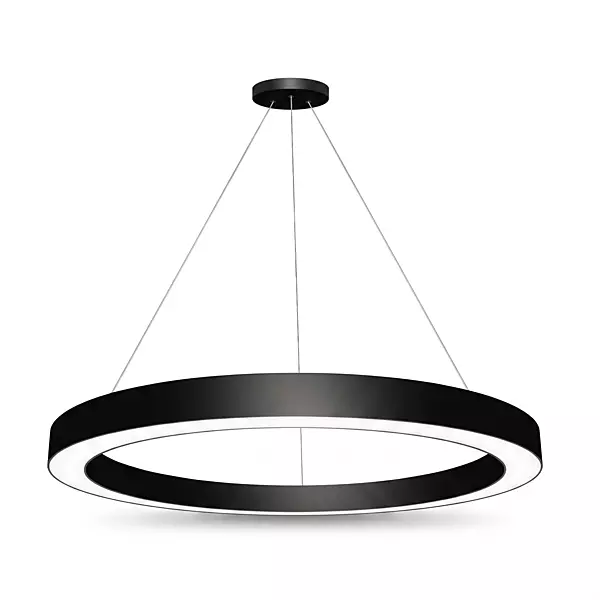 Round Ring LED Ceiling Light (Black)