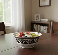 Floral Pattern Serving Bowl