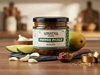 Andhra Mango Pickle with Garlic (Avakaya) – 250g