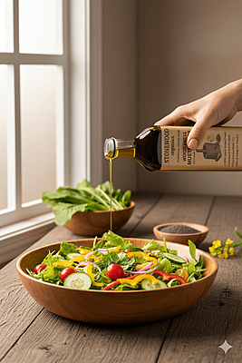 Wood press mustard oil