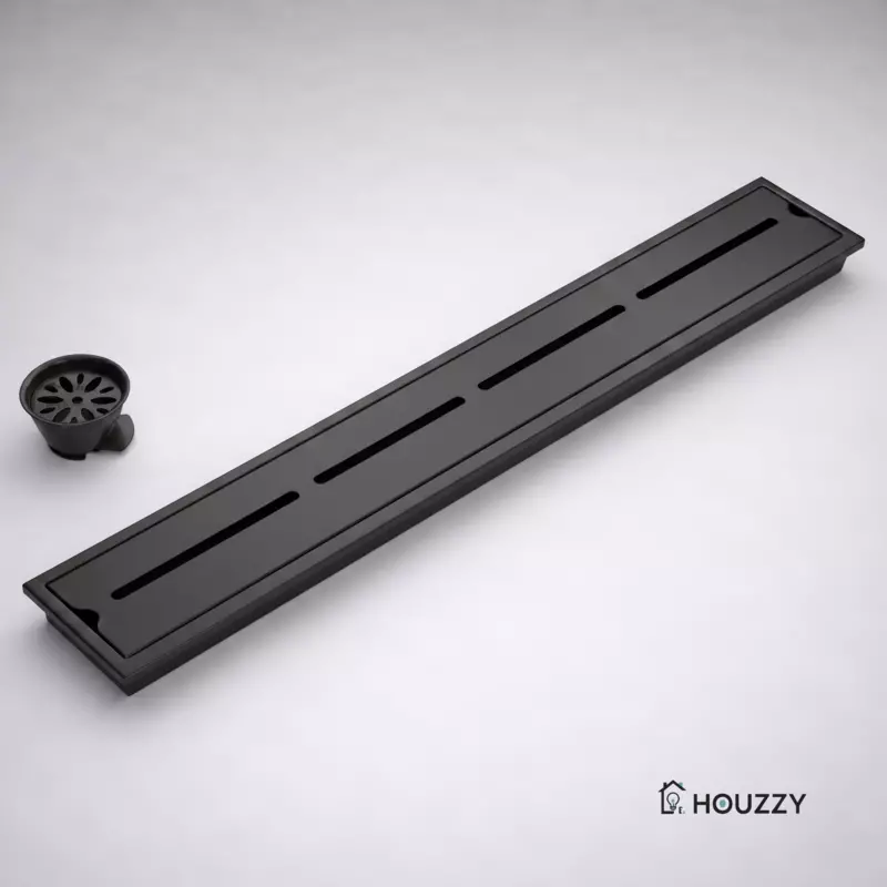 Slot Shower Drain Channel SS-304 (Black)