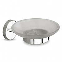 Glass Soap Dish Chrome