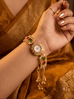 The Heritage Beaded Ghungroo Charm Watch The Heritage Beaded Ghungroo Charm Watch