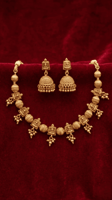 Temple Beaded Necklace Set