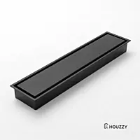 Tile/Marble Insert Shower Drain Channel SS-304 (Black)