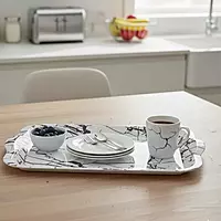 Marble Print Serving Tray