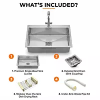 Premium Handmade Single Bowl Kitchen Sink