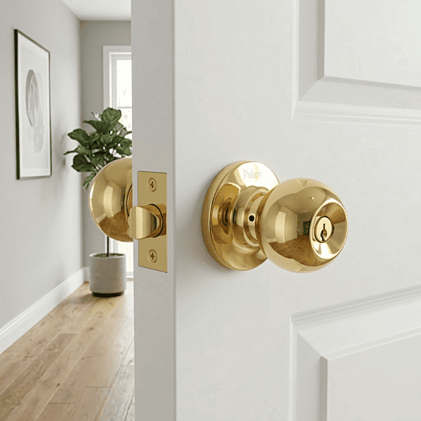 Palam Door Lock Cylindrical Brass 4000