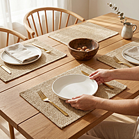 Cotton Woven Placemats | Heat Resistant