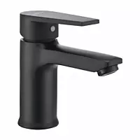 Praseo Matte Black Single Lever Basin Mixer