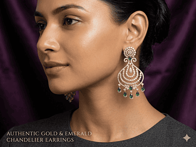Emerald Elegance Chandelier Earrings Emerald Elegance Chandelier Earrings