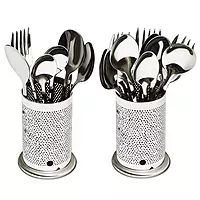 Stainless Cage Cutlery Spoon Holder