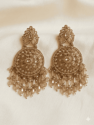 The "Regal Heritage" Kundan Chandbali The "Regal Heritage" Kundan Chandbali