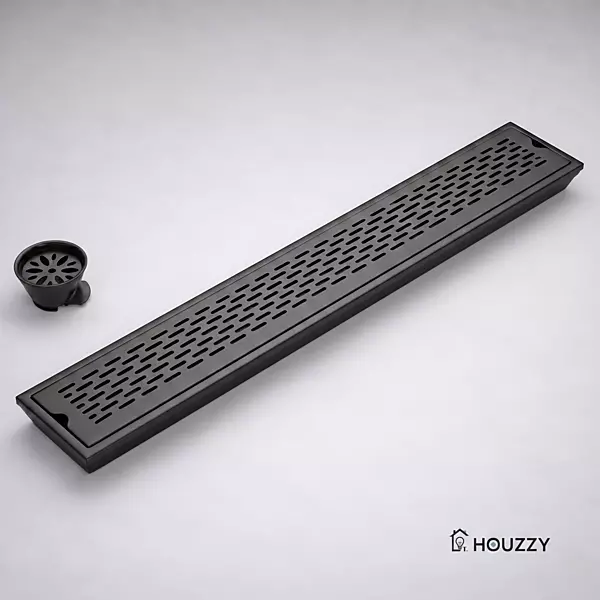 Dazzel Shower Drain Channel SS-304 (Black)