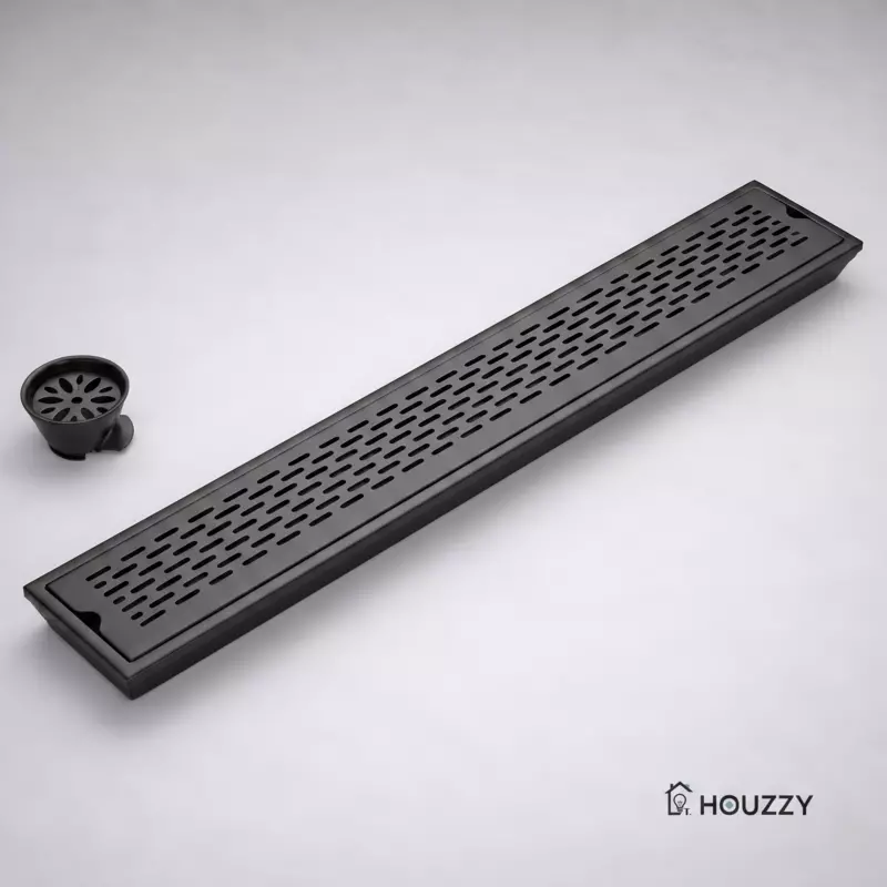 Dazzel Shower Drain Channel SS-304 (Black)