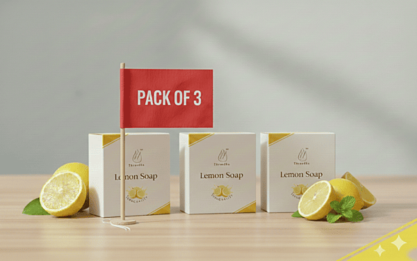 Threedha Natural Lemon Soap Bar|100gm