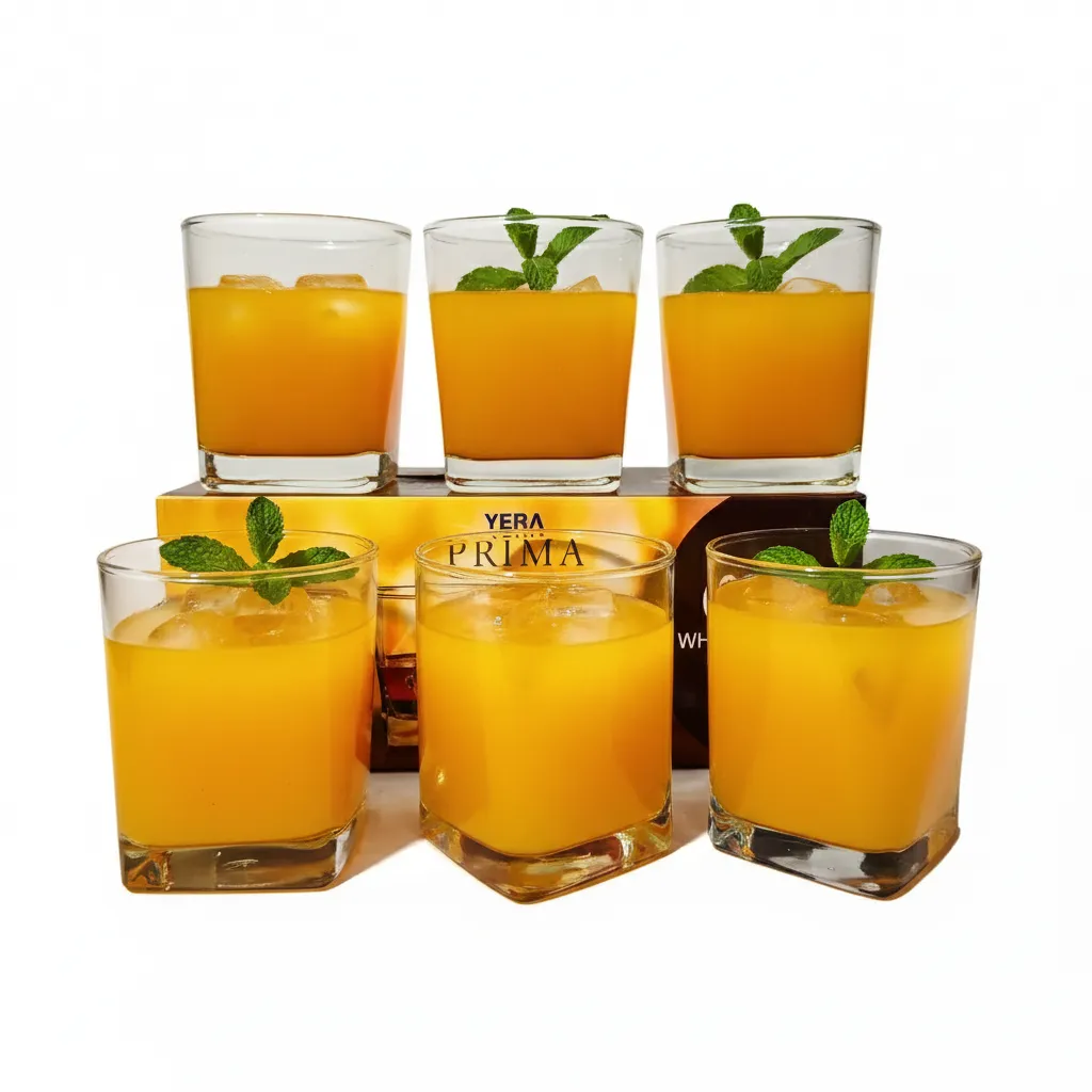 YERA PRIMA OAK Curved/Wavy Base Tumblers (Set of 6)