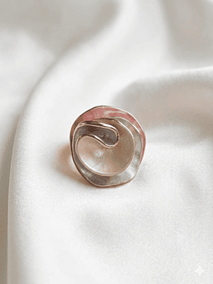 Blush Swirl Statement Ring Blush Swirl Statement Ring