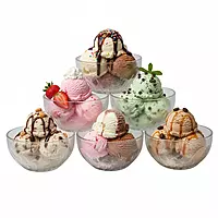 YERA Fiesta Glass Bowls - Set of 6 Pcs