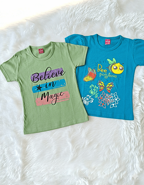 Girls T-shirt combo of 2