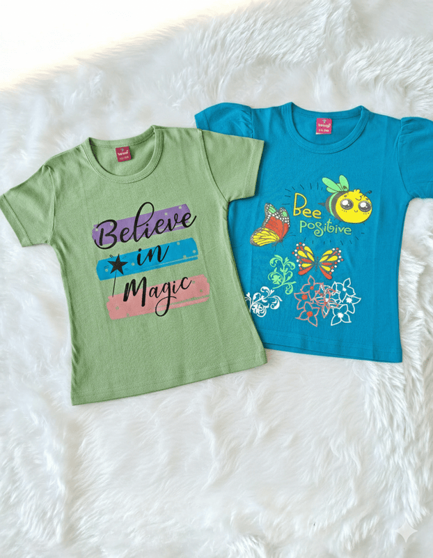 Girls T-shirt combo of 2