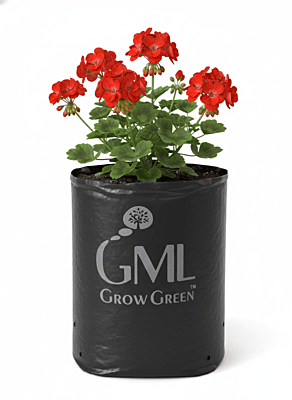 UV Stabilize Poly LDPE Grow Bag Back(Pack of 10, 16x16x30 cm)