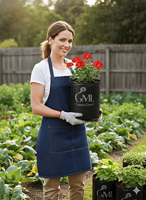 UV Stabilize Poly LDPE Grow Bag Back(Pack of 10, 16x16x30 cm)