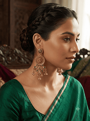 The Lakshmi Nakshi Heritage Drop Earrings