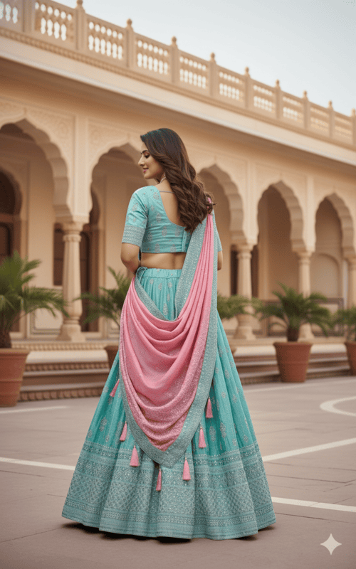 SLIDER Mirror Work Lehenga Choli Set D.4/5