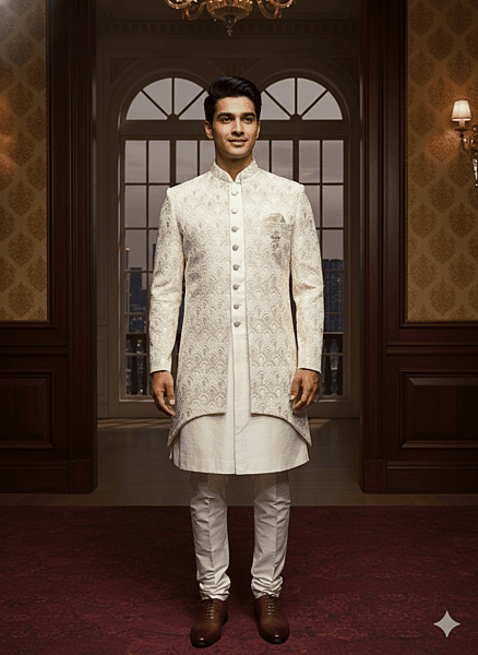 Premium Designer Sherwani D-9776 Le-cartin