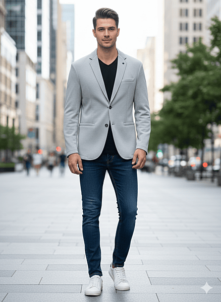 Classic Grey Formal Zara Blazer GRAY