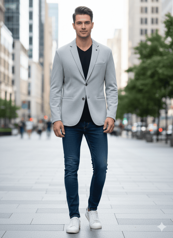Classic Grey Formal Zara Blazer GRAY