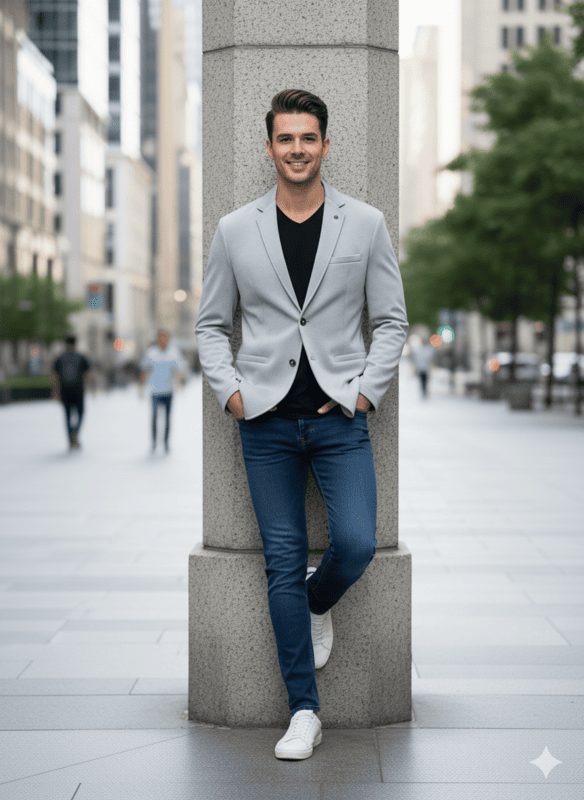 Classic Grey Formal Zara Blazer GRAY