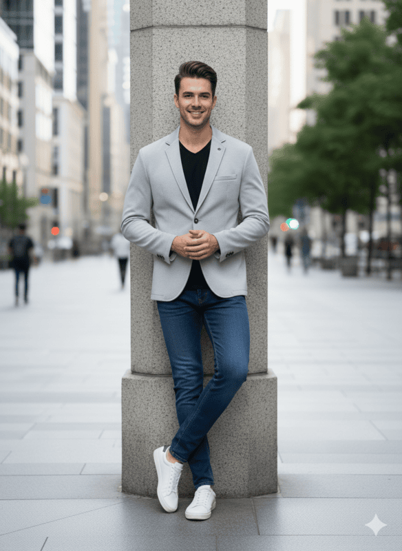 Classic Grey Formal Zara Blazer GRAY