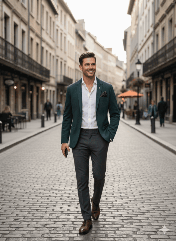 Elegant Dark Green Zara Blazer