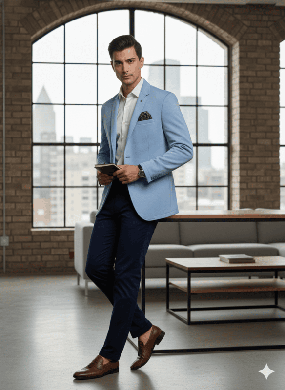 Zara Blazer SKY BLUE