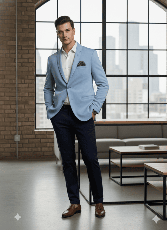 Zara Blazer SKY BLUE