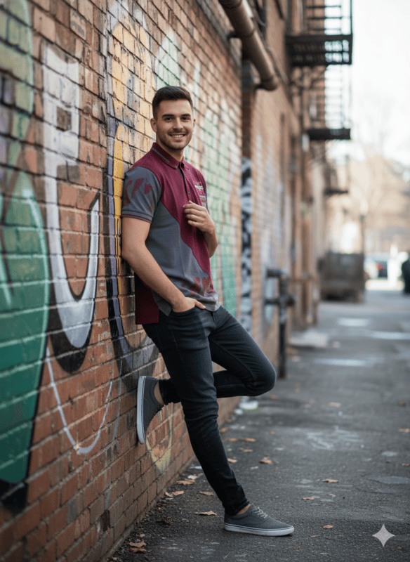 BACZO Men's Polo T-Shirts D.2/9