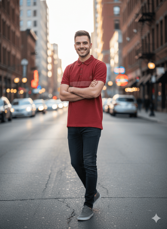 BACZO Men's Polo T-Shirts D.2/9