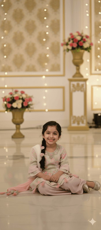 Blossom Pink Floral Sharara Set D.24.N1110PS B.8927