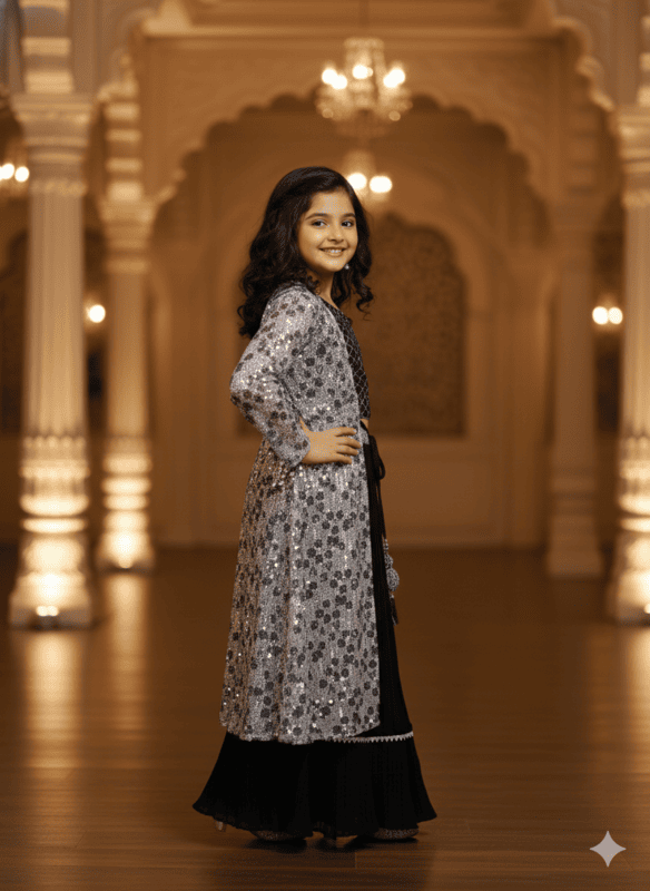 Girls 3-Piece Indo-Western Partywear Set D.3.842K B.8835