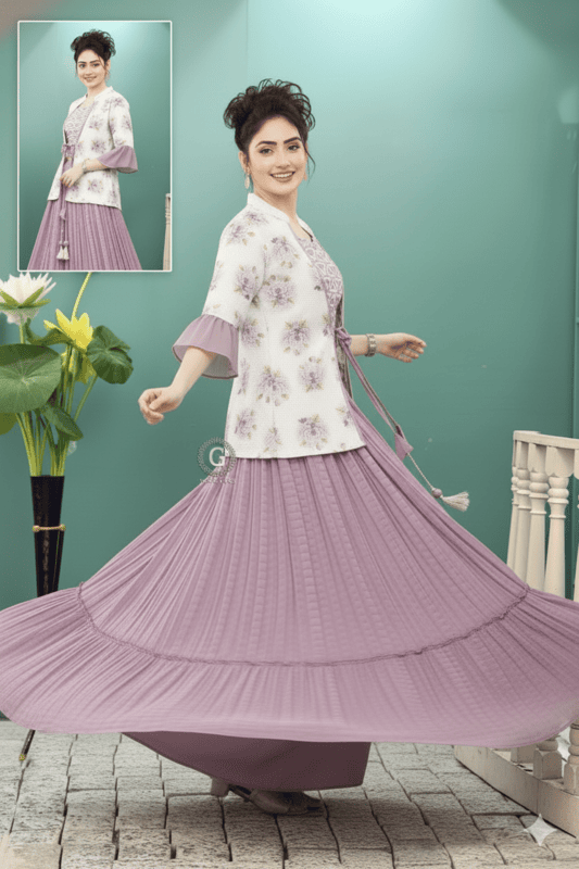 Trendy 3-piece Lehenga Choli Set with Jacket D.1660M B.GINI BABY