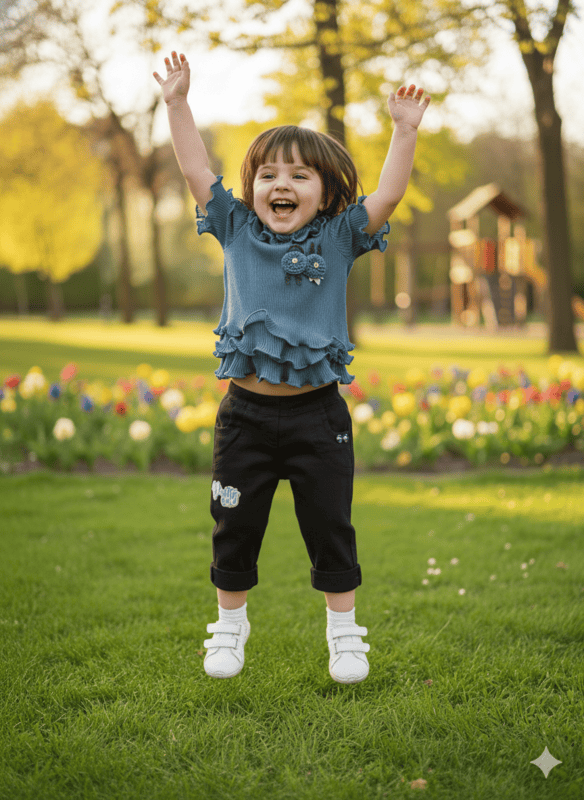 Kids Fancy Top & Pant Set D.8372