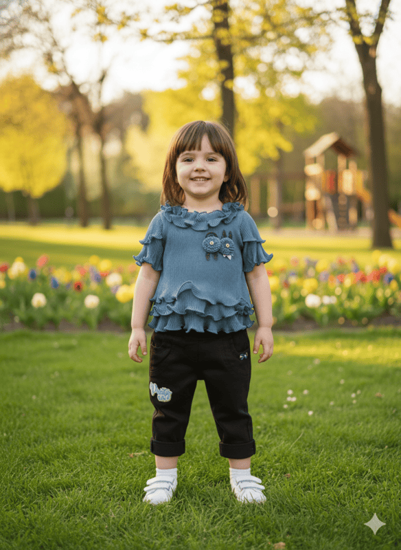 Kids Fancy Top & Pant Set D.8372