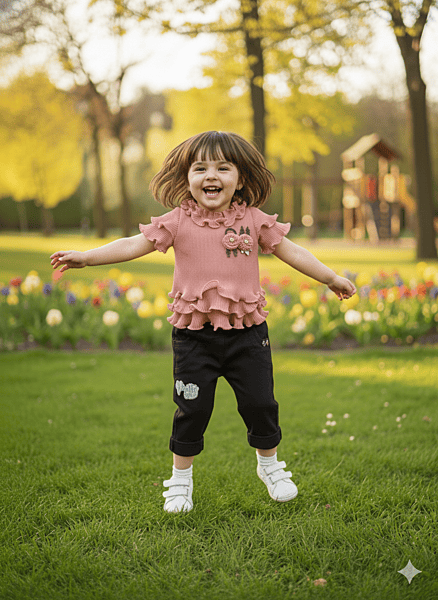 Kids Fancy Top & Pant Set D.8372