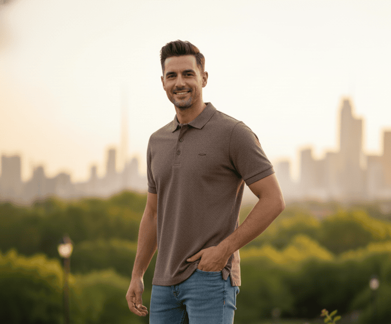 Elborn Premium Textured Polo T-Shirt D.2/10