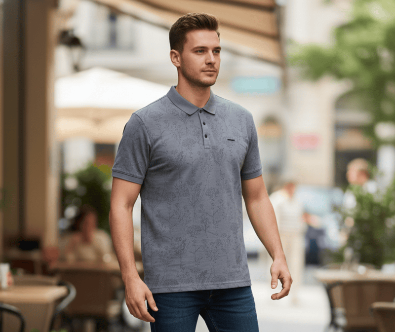 Floral Designer Polo T-Shirts D.7/32